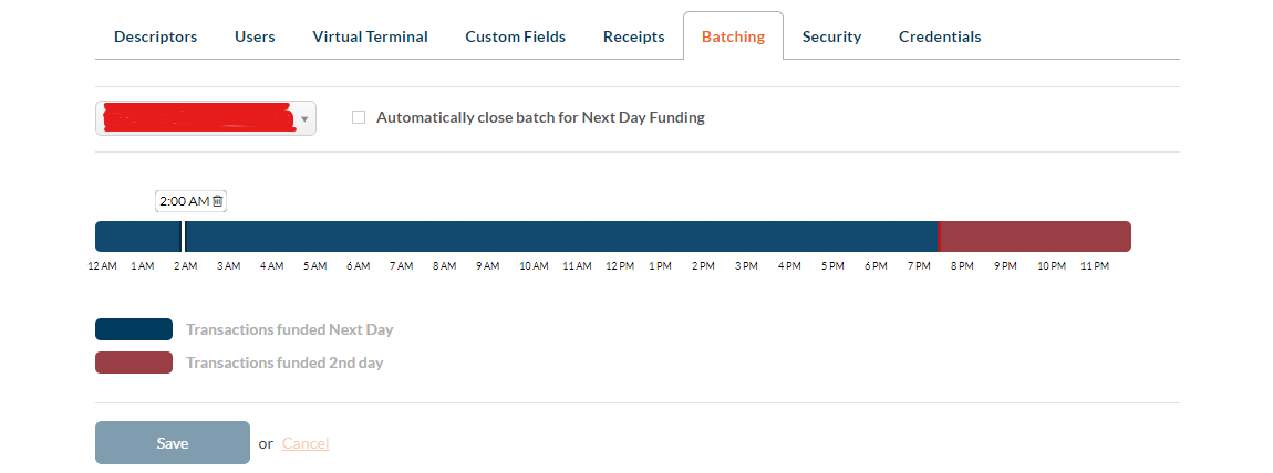 Viewing Your Batch Time in CardPointe