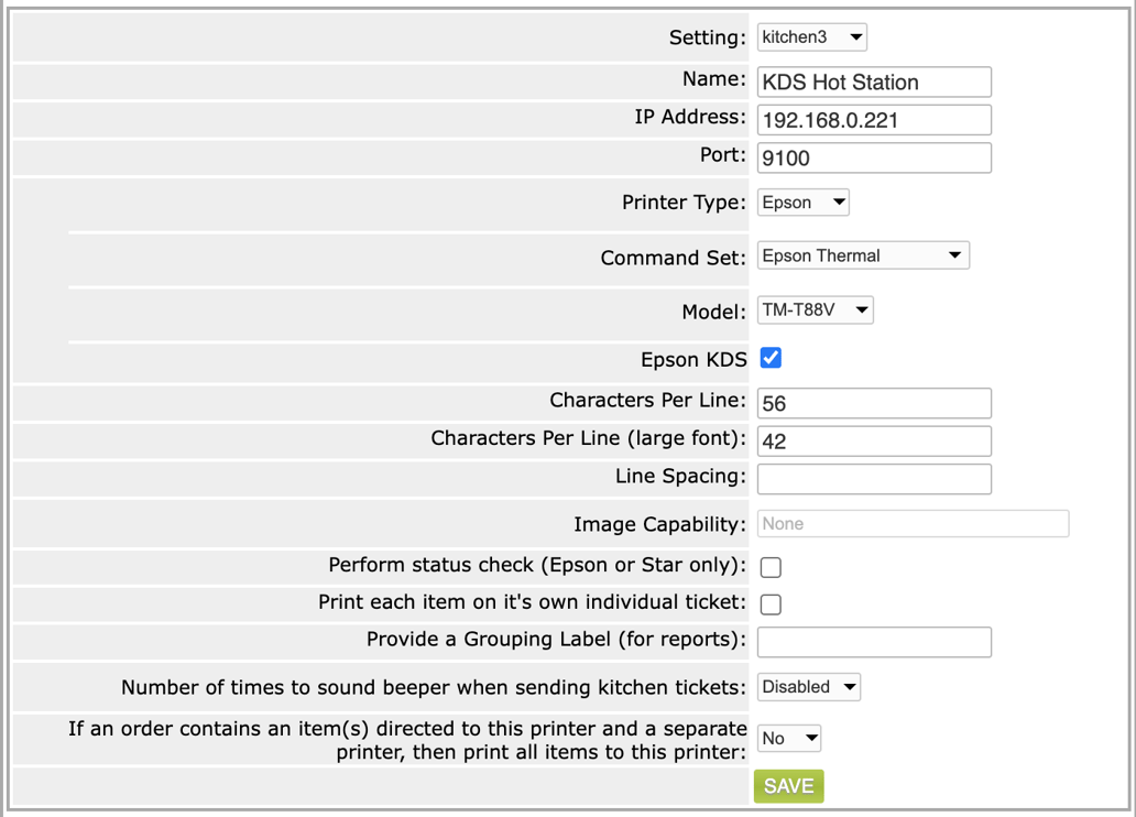 Epson KDS - Creating a Printer Profile