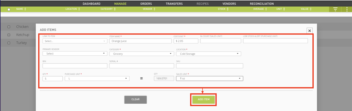 Tab Layout Database Inventory Inventory Manage Tab