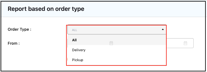 Menu Drive - All Reports