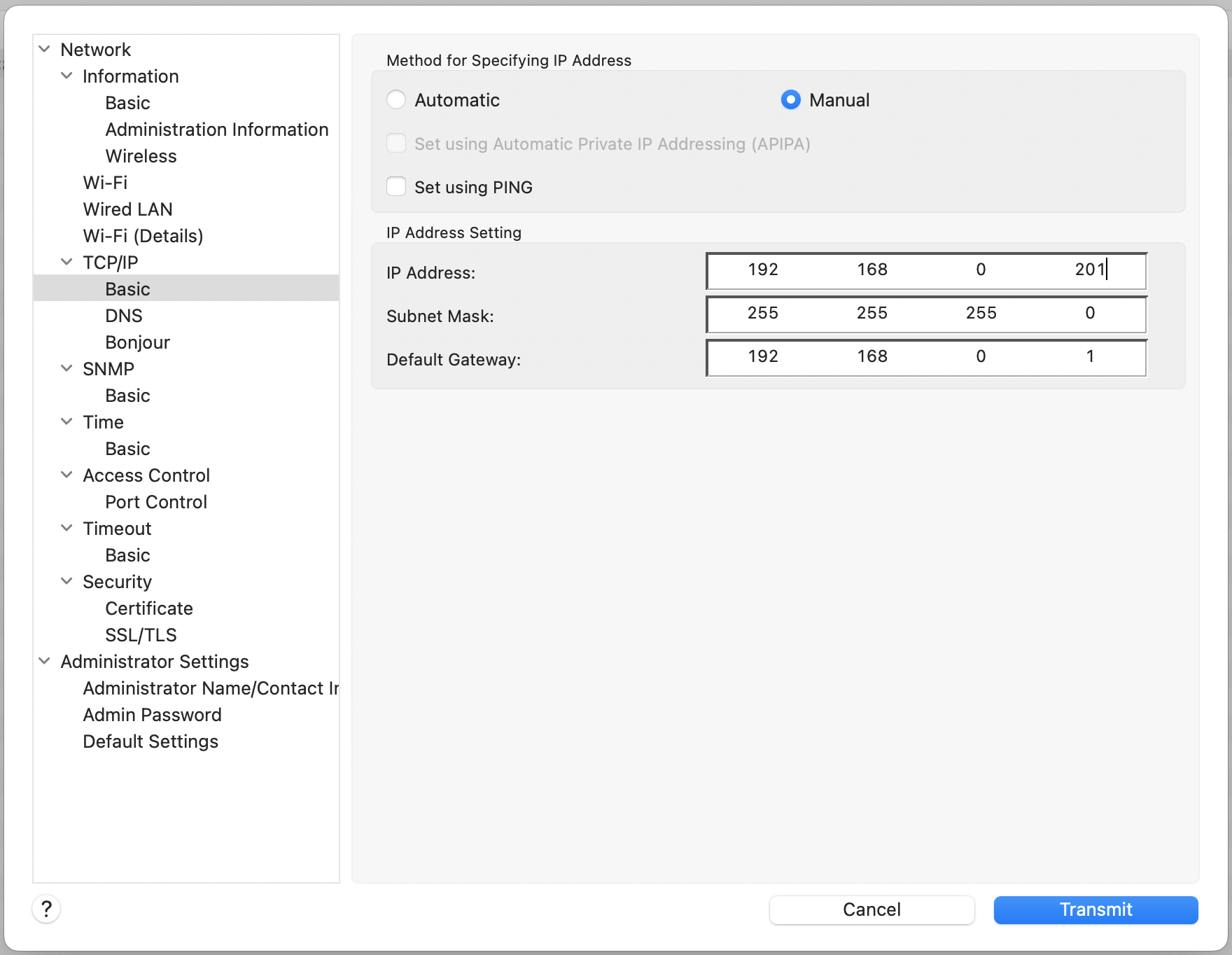 Set a Static IP address for your Epson Printer