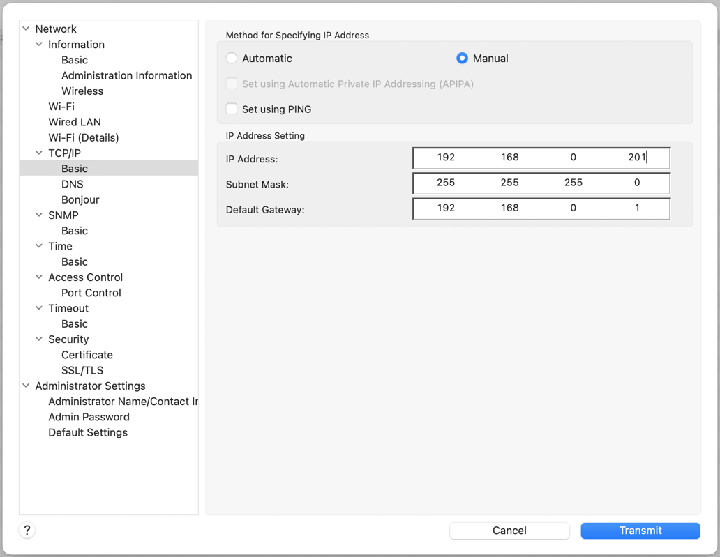 Set a Static IP address for your Epson Printer